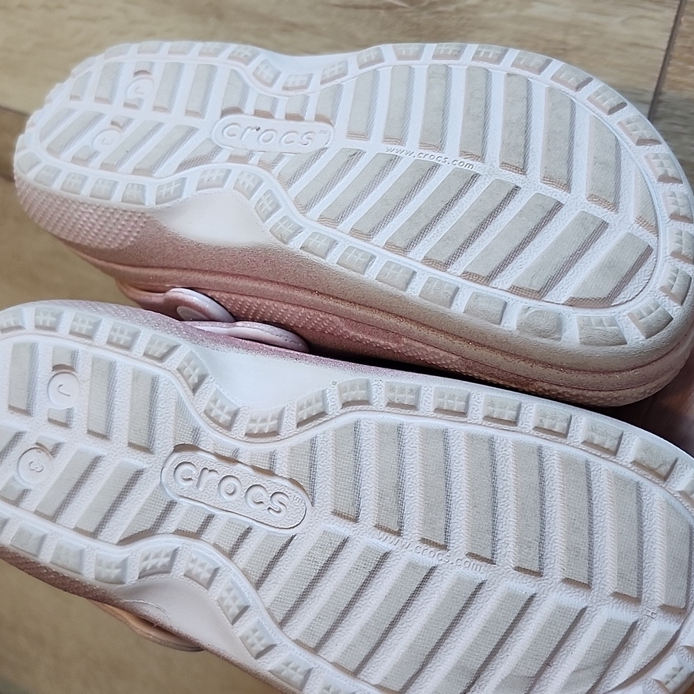 Pink Fur Lined Crocs, J3 - Picture 4 of 9